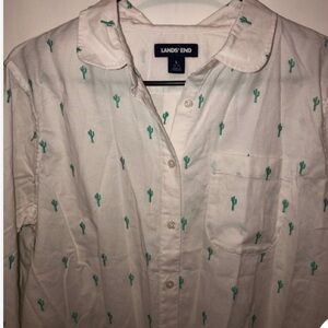Lands' End Cactus long Sleeve Shirt